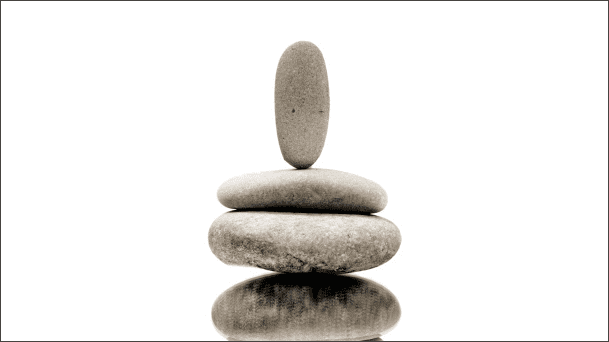 Meditative stack of rocks