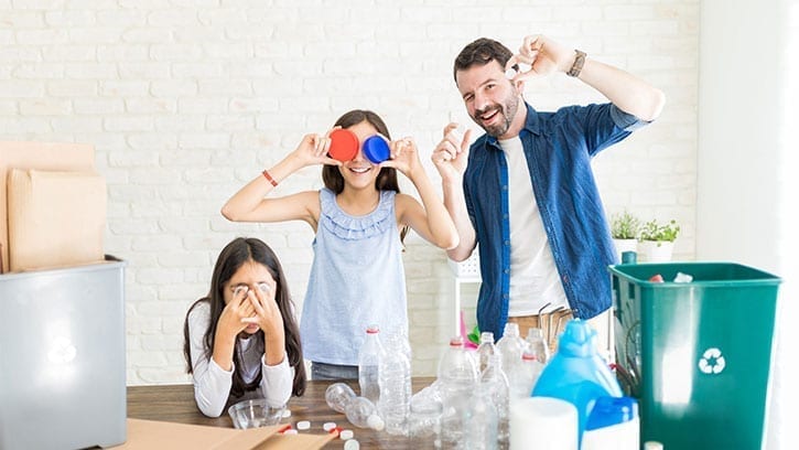 family learning recycling