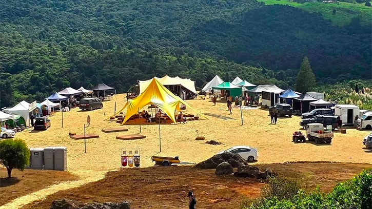 Forest Healing Festival booths